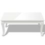 Voir la diapositive 3 : VIDAXL Table basse 100x60x42 cm Blanc brillant