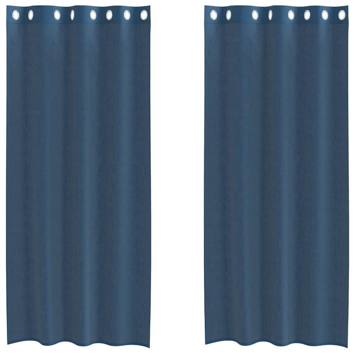 VIDAXL Rideaux en voile avec œillets 2 pcs bleu royal