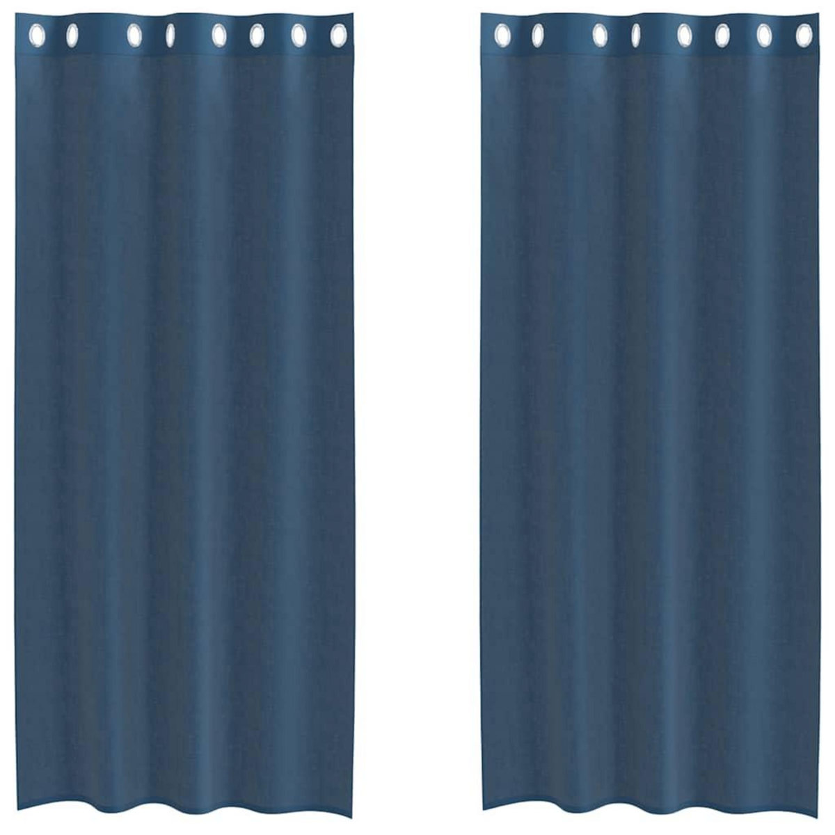 VIDAXL Rideaux en voile avec œillets 2 pcs bleu royal