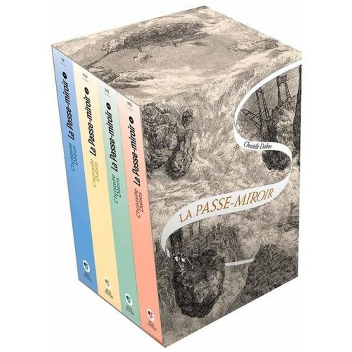 LA PASSE-MIROIR L'INTEGRALE : COFFRET EN 4 VOLUMES : TOME 1, LES FIANCES DE L'HIVER ; TOME 2, LES DISPARUS DU CLAIREDELUNE ; TOME 3, LA MEMOIRE DE BABEL ; TOME 4, LA TEMPETE DES ECHOS, Dabos Christelle
