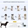 Voir la diapositive 6 : PAWHUT Sac de transport pliable pour chien chat - 2 poignées, 3 portes - dim. 79L x 57l x 57H cm - acier polyester gris