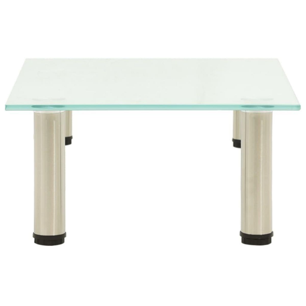 VIDAXL Meuble TV Givre 40x35x17 cm Verre trempe