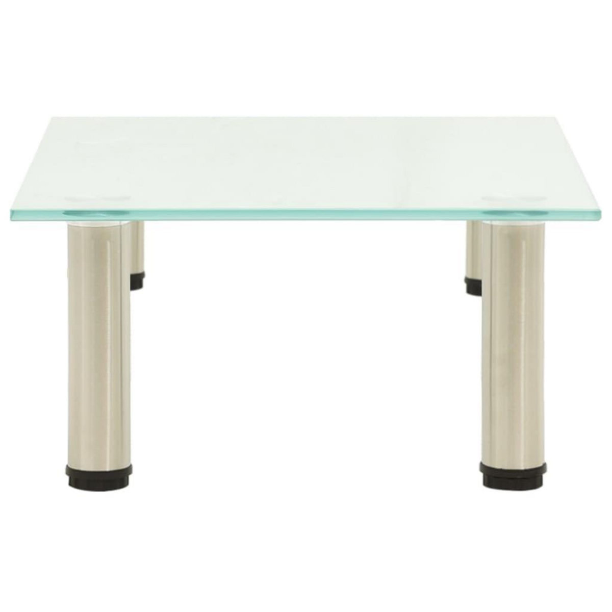 VIDAXL Meuble TV Givre 40x35x17 cm Verre trempe