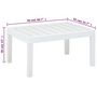 Voir la diapositive 6 : VIDAXL Table de jardin Blanc 78x55x38 cm Plastique