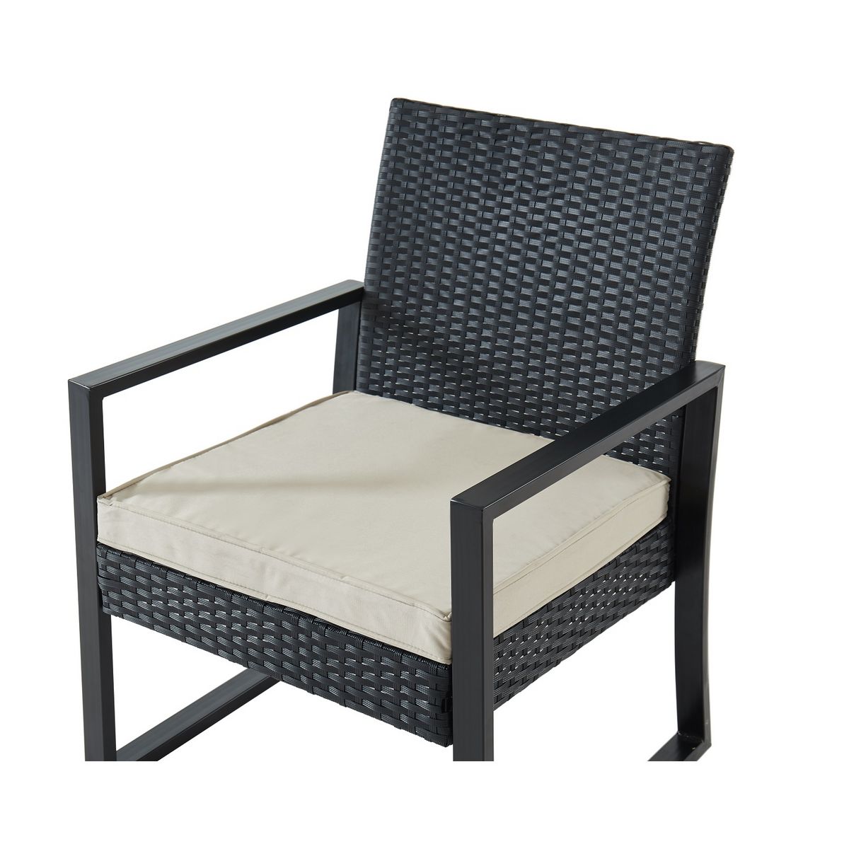 IDCOM Salon bas de jardin en résine 2 personnes PIA