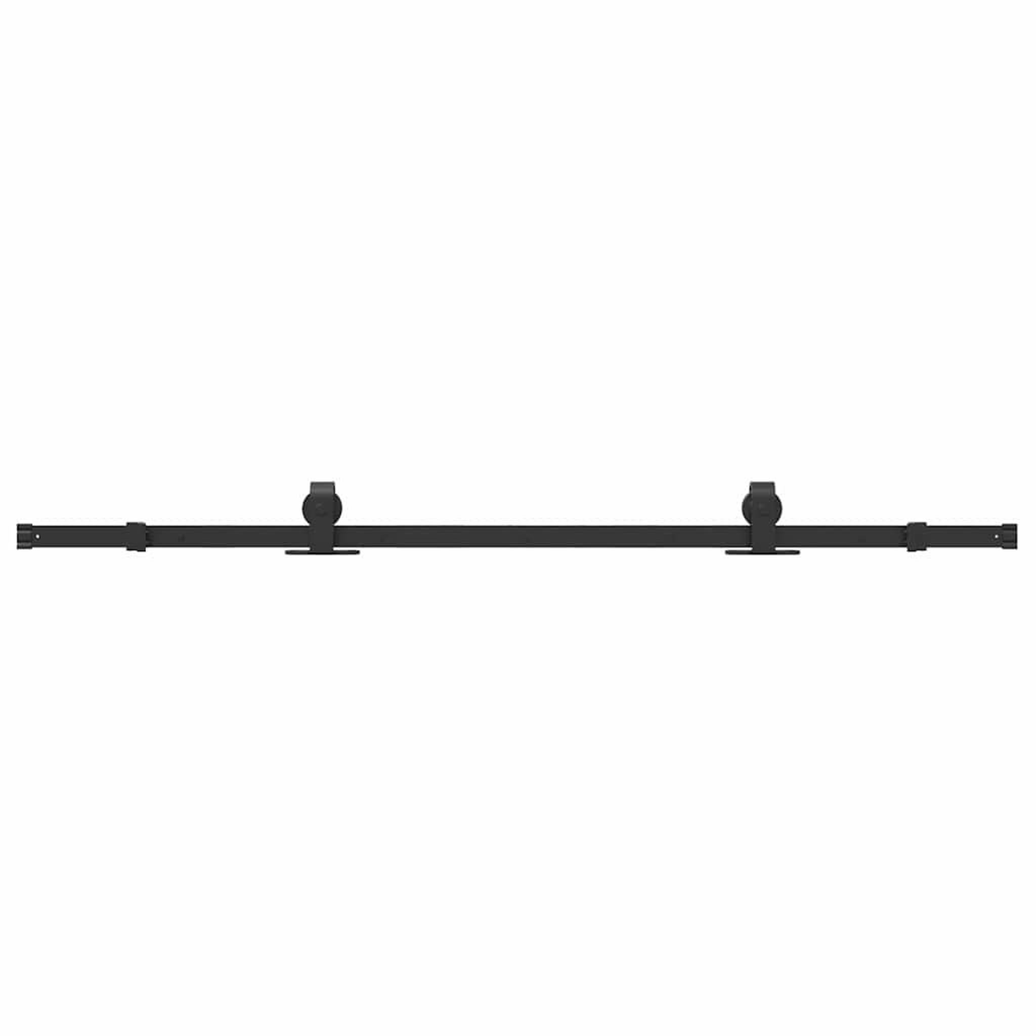 Voir la diapositive 2 : VIDAXL Kit de quincaillerie de porte coulissante 183 cm Acier Noir