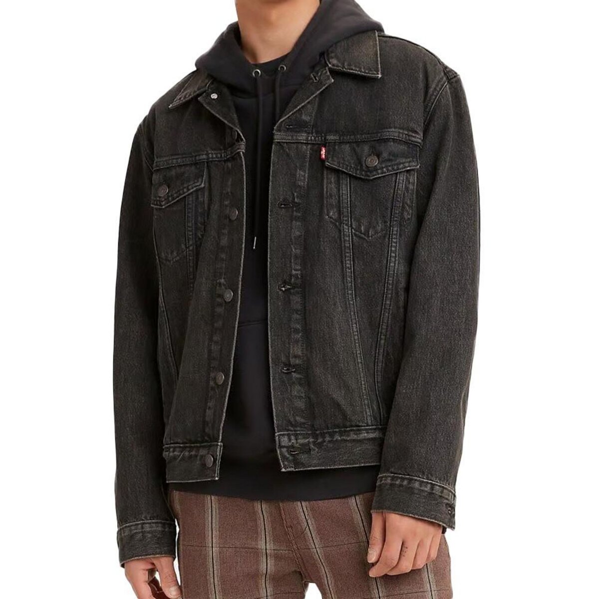 Veste levi's trucker cuir homme hot sale