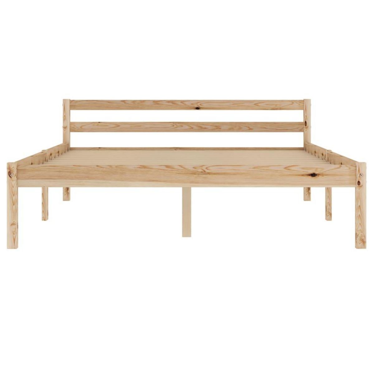 VIDAXL Cadre de lit sans matelas bois de pin massif 120x200 cm