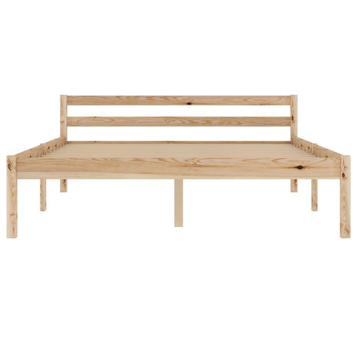 VIDAXL Cadre de lit sans matelas bois de pin massif 120x200 cm