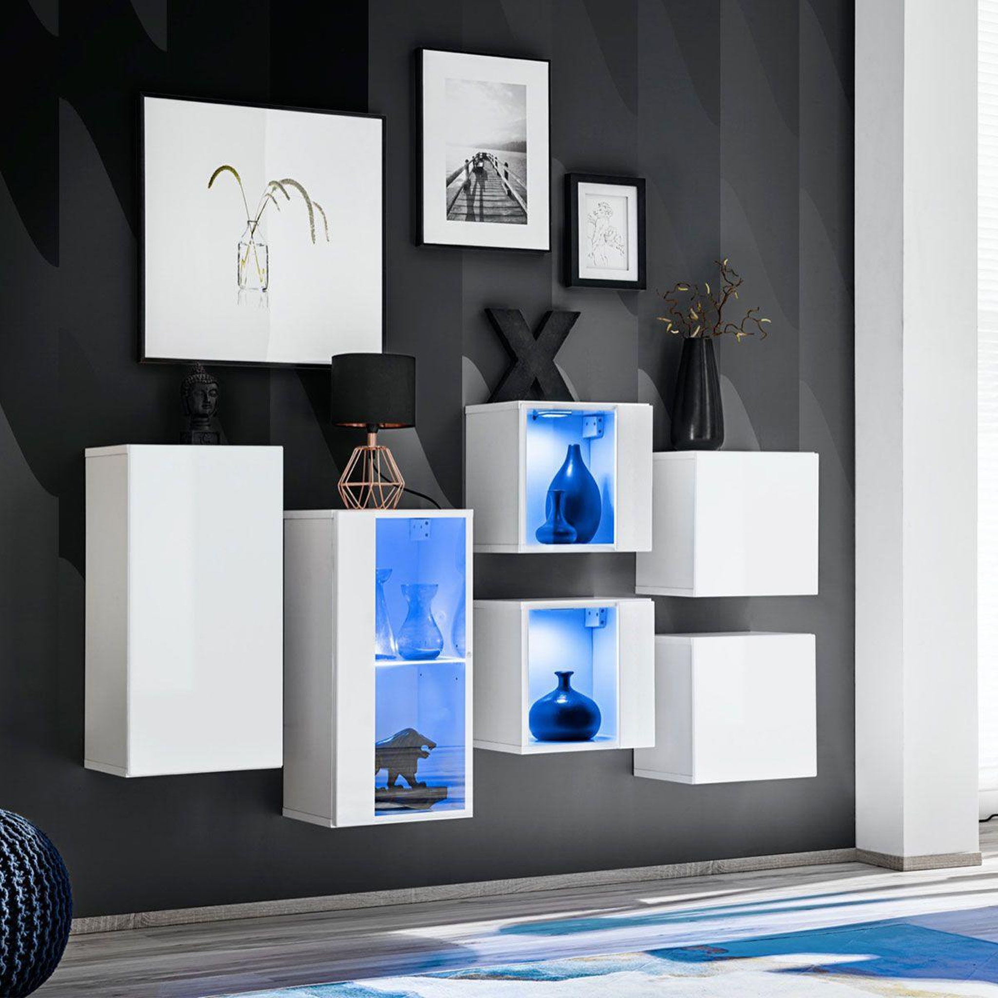 Voir la diapositive 2 : Paris Prix Meuble de rangement  switch iv  320cm blanc