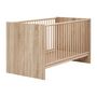 Voir la diapositive 4 : TREND TEAM Chambre bébé trio NIKO - Lit 70x140 cm + Commode a langer 2 portes + Armoire 2 portes - Décor chene naturel - TRENDTEAM