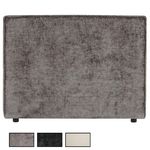 IDIMEX Tête de lit YOLAN 90 sur pieds, en tissu. Coloris disponibles : Gris, Noir
