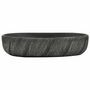 Voir la diapositive 3 : VIDAXL Vasque a poser noir ovale 59x40x14 cm ceramique