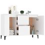 Voir la diapositive 3 : VIDAXL Buffet blanc 104x35x70 cm bois d'ingenierie