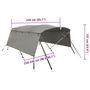 Voir la diapositive 6 : VIDAXL Toit bimini a 4 arceaux parois laterales 243x(230-244)x137 cm