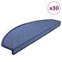 Voir la diapositive 1 : VIDAXL Tapis d'escalier 30 pcs bleu 65x24x4 cm
