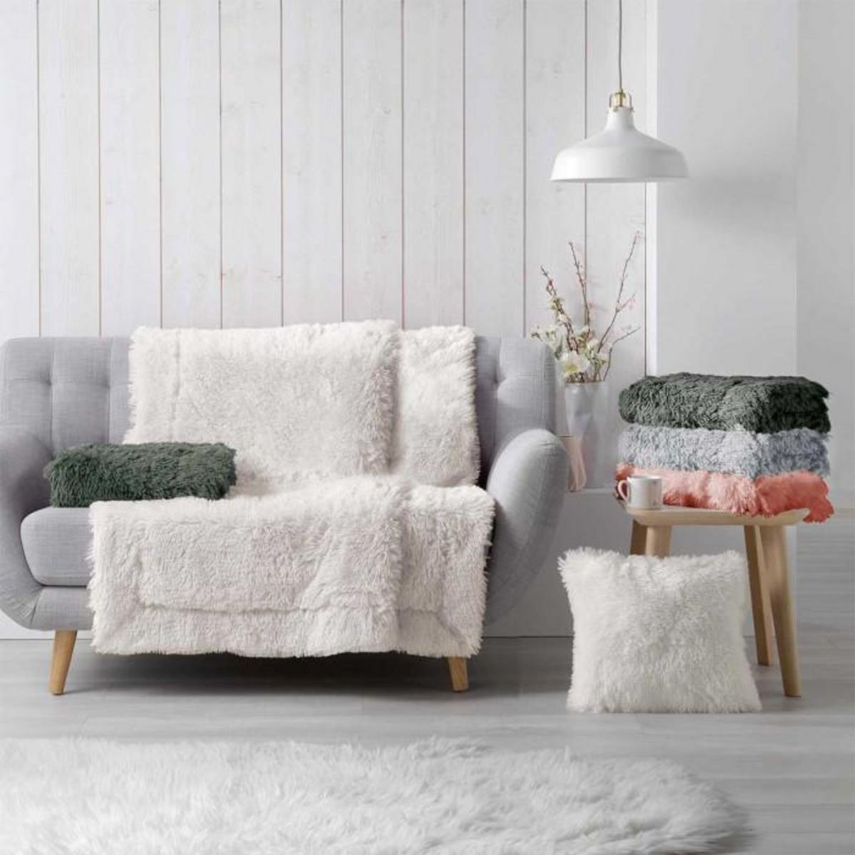 Paris Prix Housse de Coussin  Marilou  40x40cm Naturel