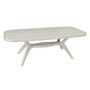 Voir la diapositive 2 : GROSFILLEX Table de jardin extensible 165/220X100cm résine blanc IBIZA