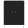 Voir la diapositive 5 : VIDAXL Buffet noir 69,5x34x90 cm bois d'ingenierie