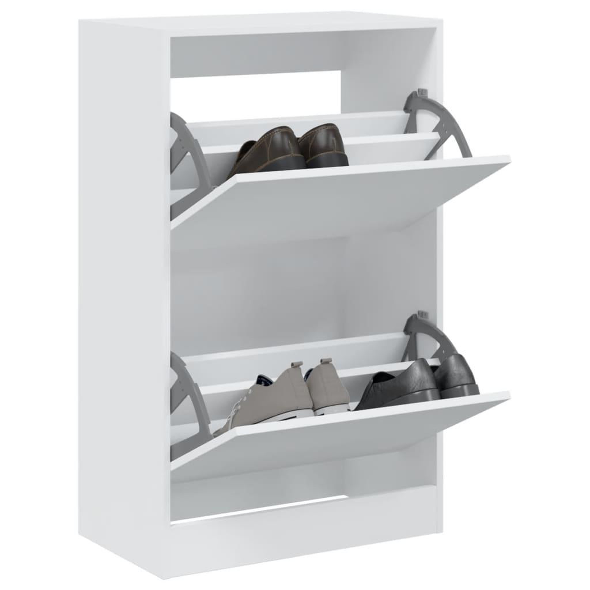 VIDAXL Armoire a chaussures blanc 60x34x96,5 cm bois d'ingenierie