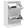 Voir la diapositive 1 : VIDAXL Armoire a chaussures blanc 60x34x96,5 cm bois d'ingenierie