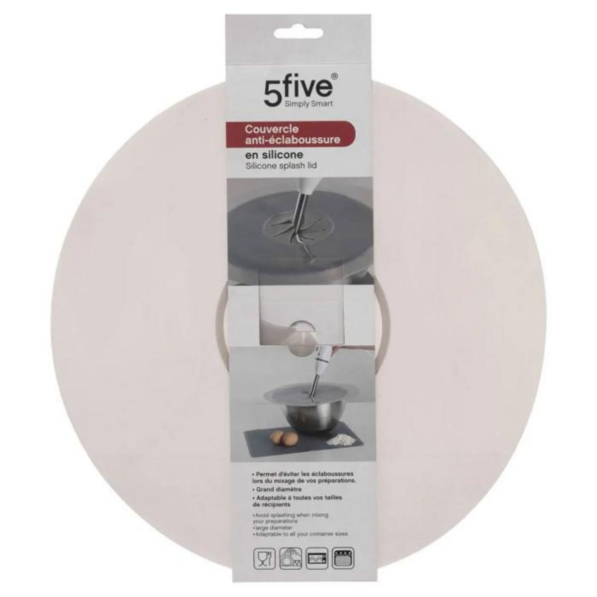 Paris Prix Couvercle Anti-Éclaboussure  Silicone  35cm Gris