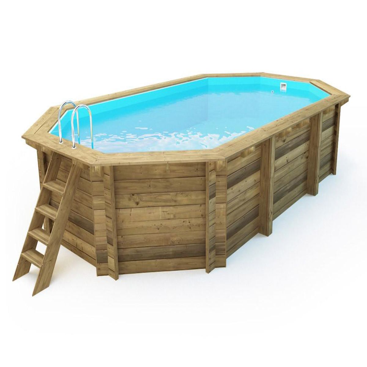 Habitat et Jardin Piscine bois   Brazilia 130    5.86 x 3.86 x 1.31 m