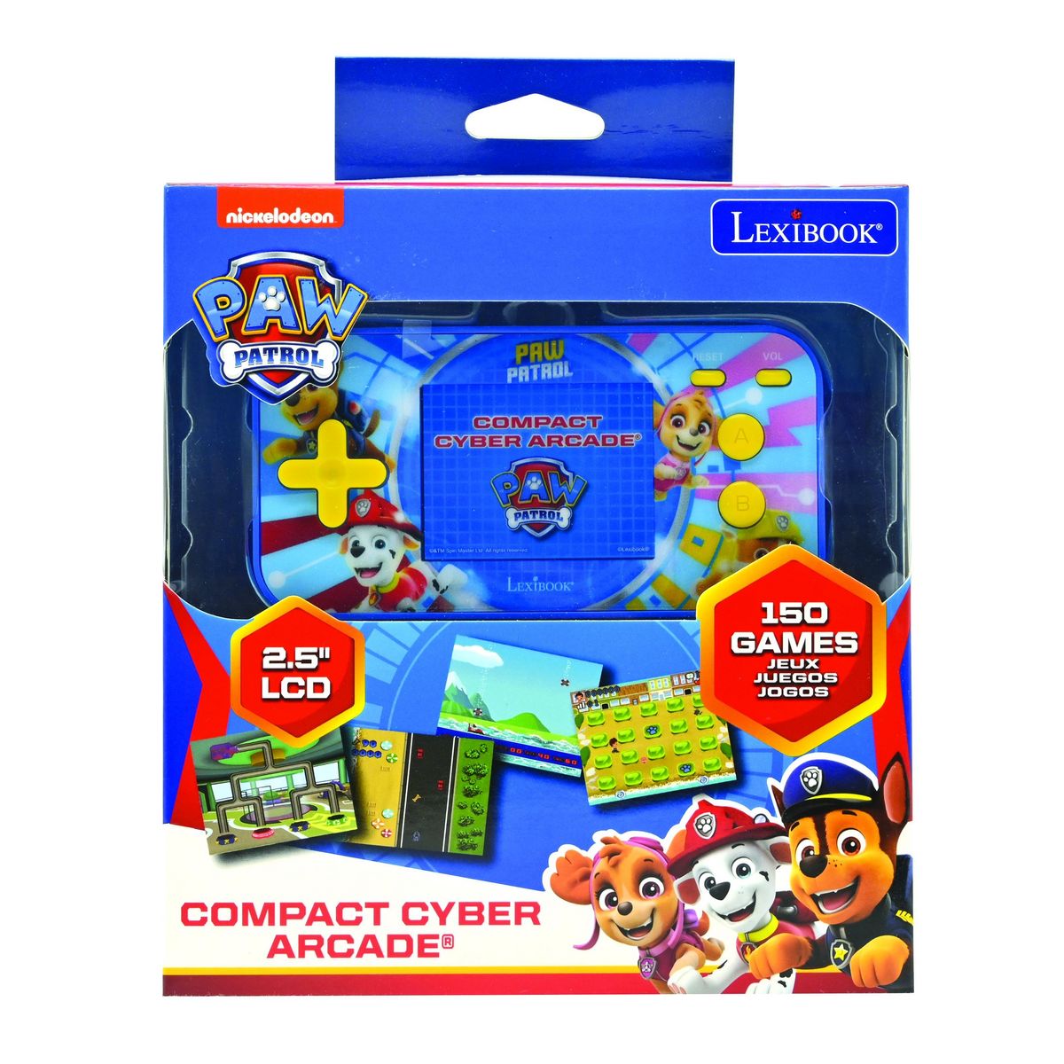 Lexibook Console de jeux portable couleur Pat Patrouille Cyber Arcade Pocket