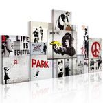 Paris Prix Tableau Imprimé  Street Crimes - Banksy Art. Coloris disponibles : Multicolore