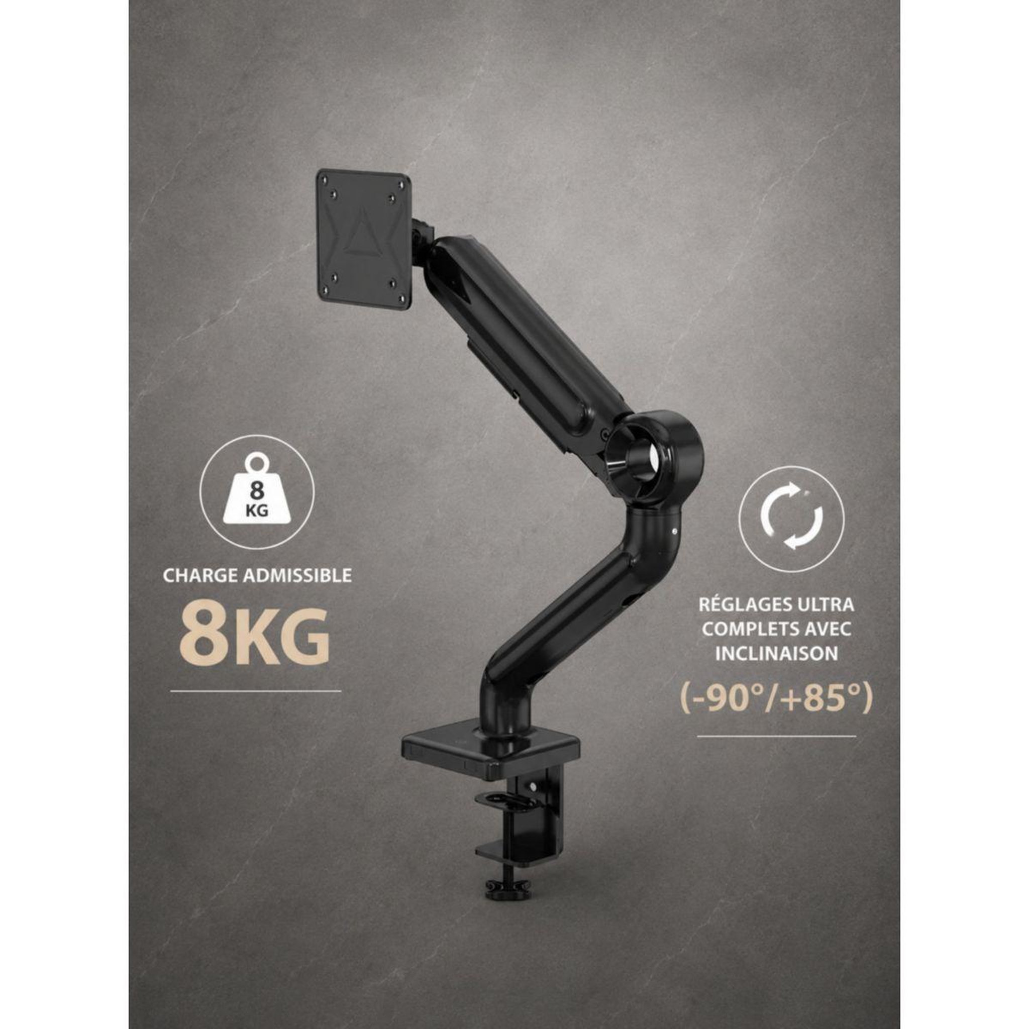 Voir la diapositive 4 : ESSENTIEL B Support écran pc moniteur articulé de 15'' à 35''