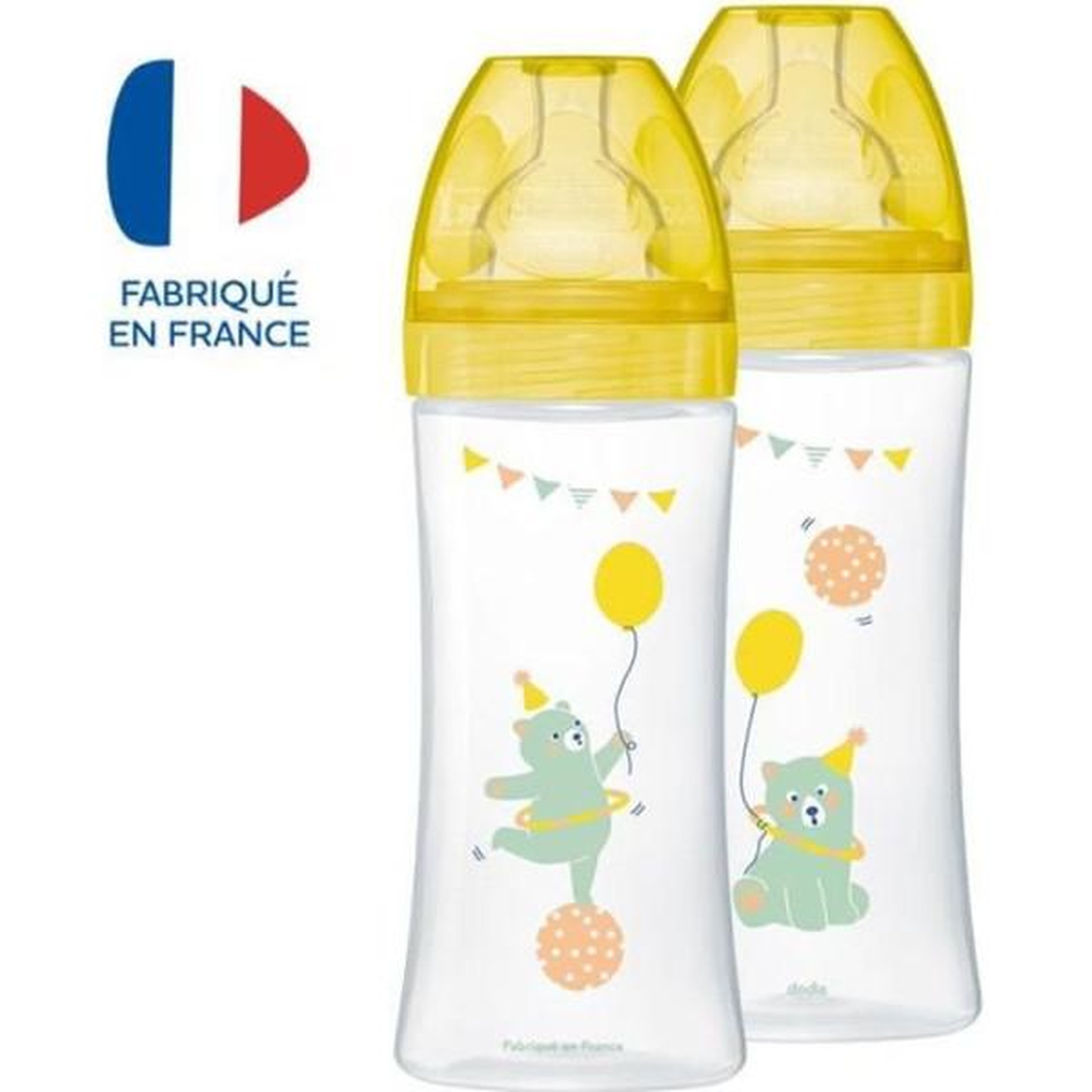 DODIE Dodie Biberon Sensation+ Anti-Coliques +6m Ours Lot de 2 x 330ml