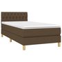 Voir la diapositive 3 : VIDAXL Sommier a lattes de lit avec matelas Marron fonce 80x200 cm