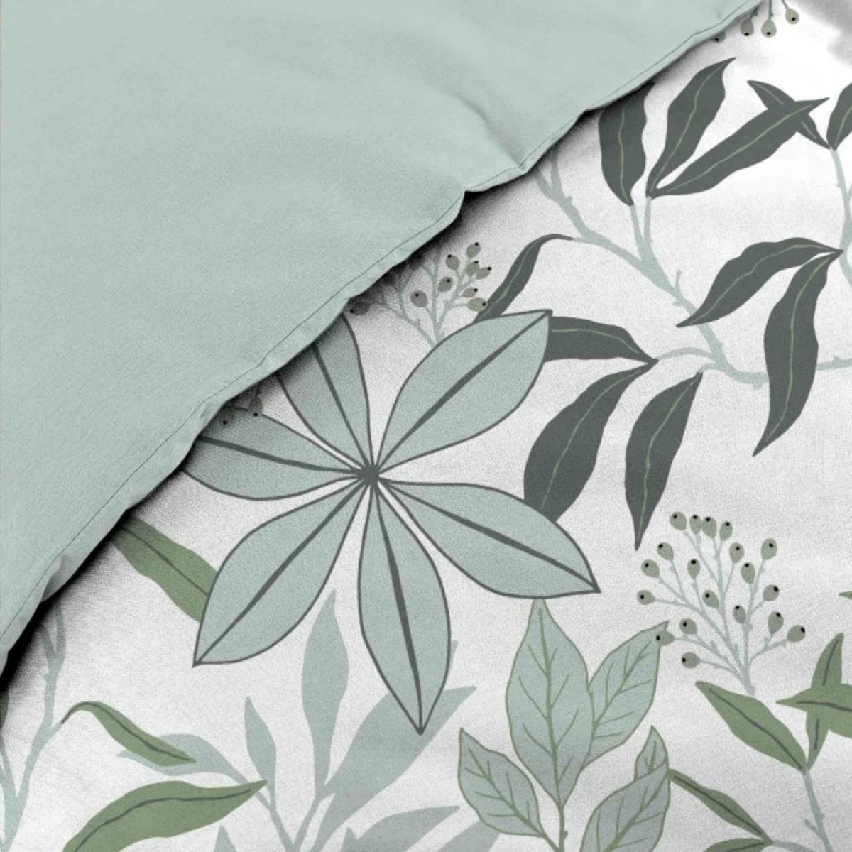 Douceur d'Intérieur Housse de couette 240x220 + 2 taies VOLTINE 100% coton