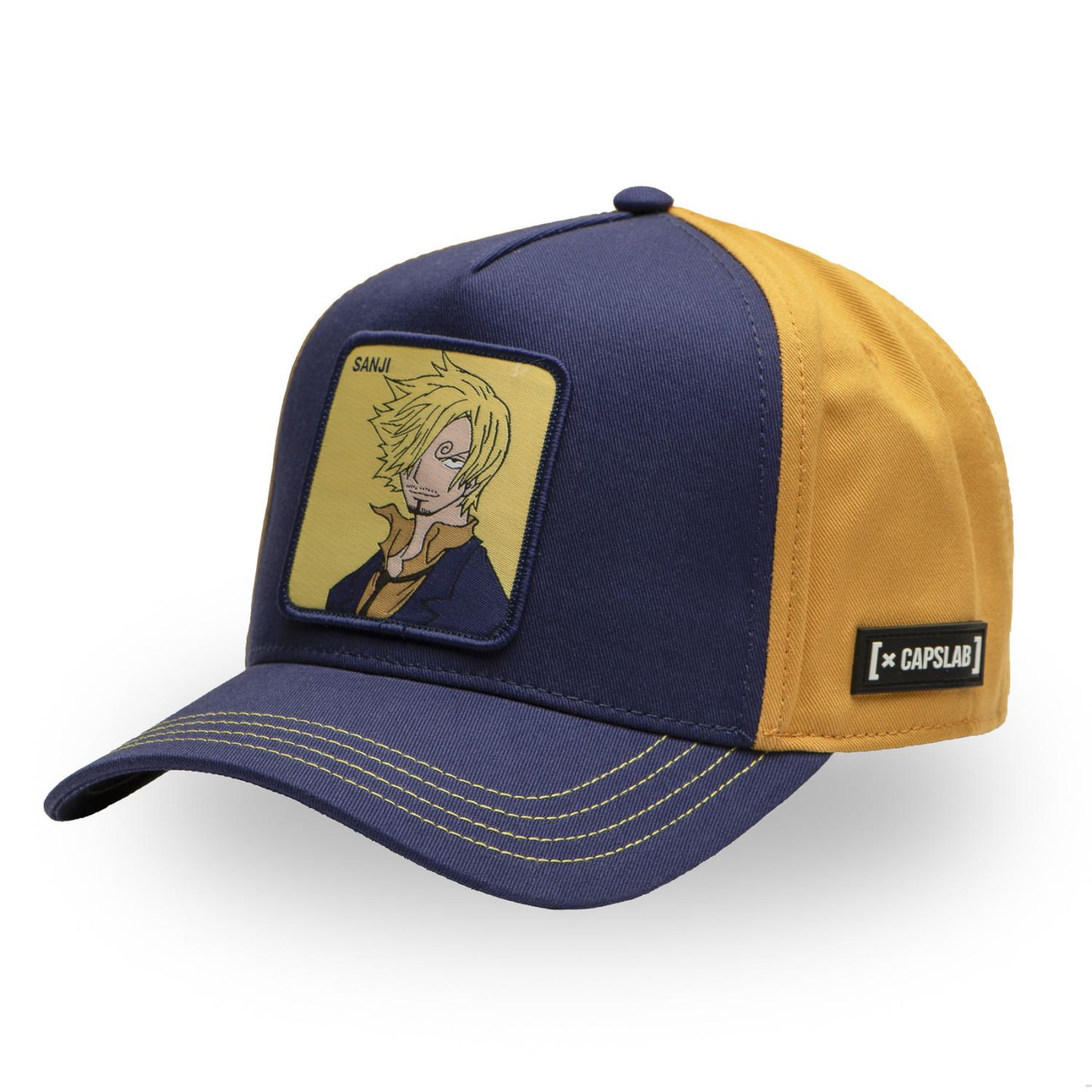 Voir la diapositive 1 : CAPSLAB Casquette trucker avec filet en sergé de coton one piece sanji