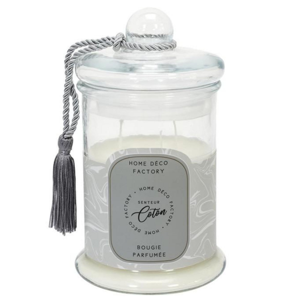 Paris Prix Bougie Parfumée en Verre  Bonbonnière  23cm Coton