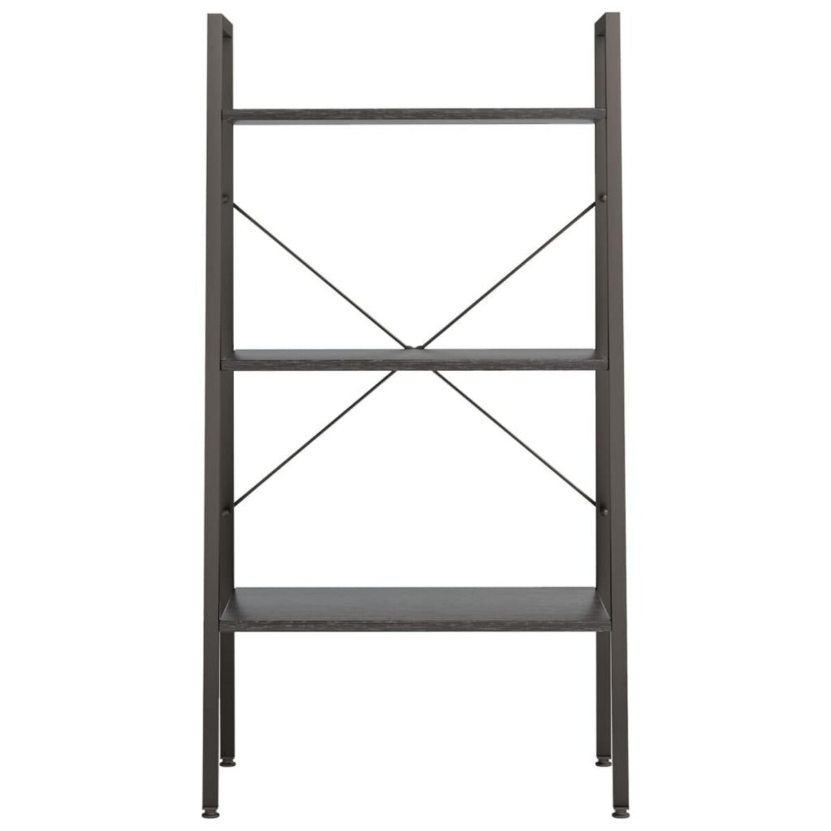 VIDAXL Etagere sur pied 3 niveaux Noir 56x35x108 cm