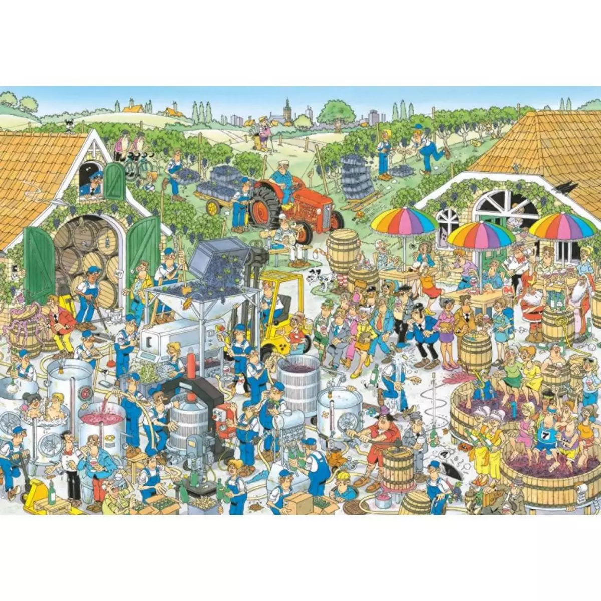 Jumbo Puzzle 1000 pièces  : Jan Van Haasteren : Exploitation vinicole