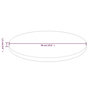 Voir la diapositive 4 : VIDAXL Dessus de table rond Marron clair Ø50x1,5 cm Bois chene traite