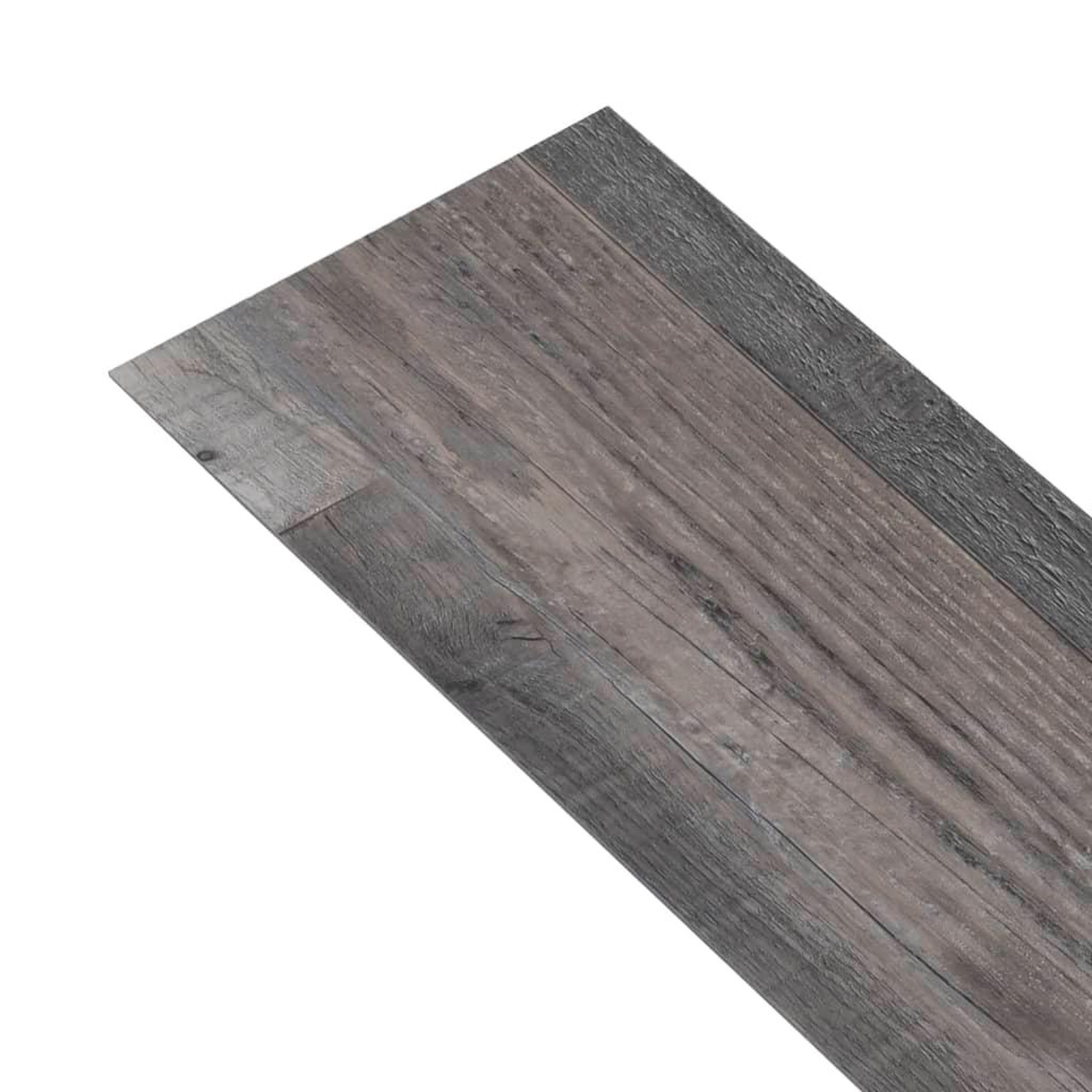 Voir la diapositive 4 : VIDAXL Dalles de plancher PVC 4,46 m^2 3 mm autoadhesif bois industriel