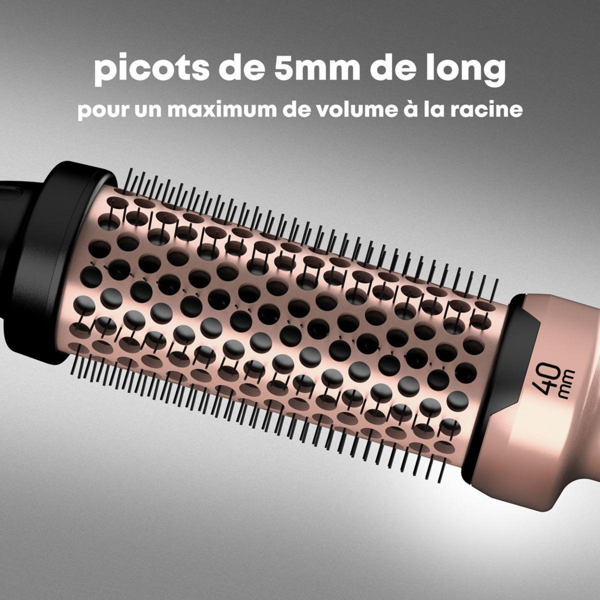 REVAMP Brosse chauffante Volume et Vagues Progloss 40mm Or