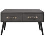 Voir la diapositive 4 : VIDAXL Table basse Gris 80x40x46 cm Similicuir