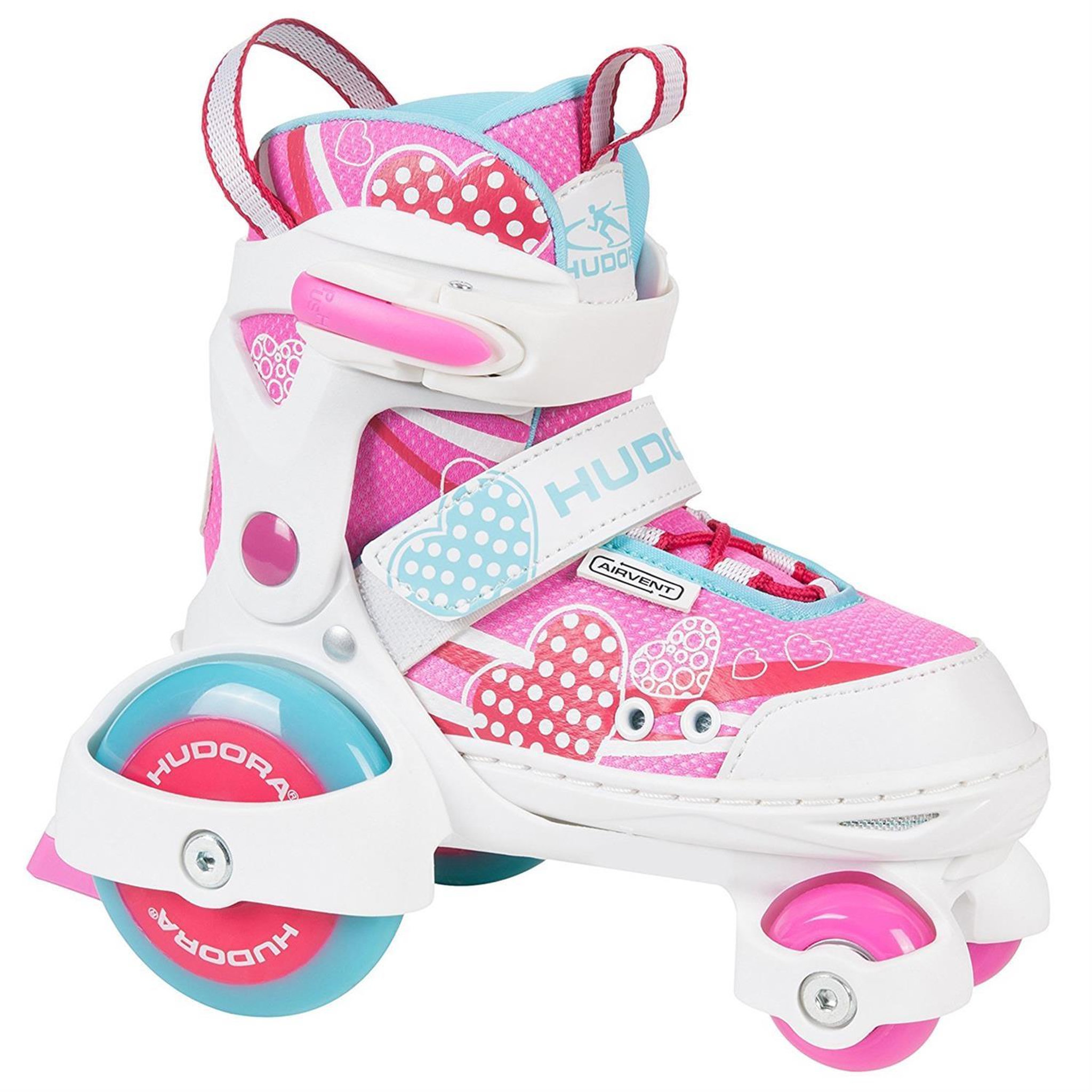 HUDORA Firts Quad Girl, mon premier roller. Taille 26-29