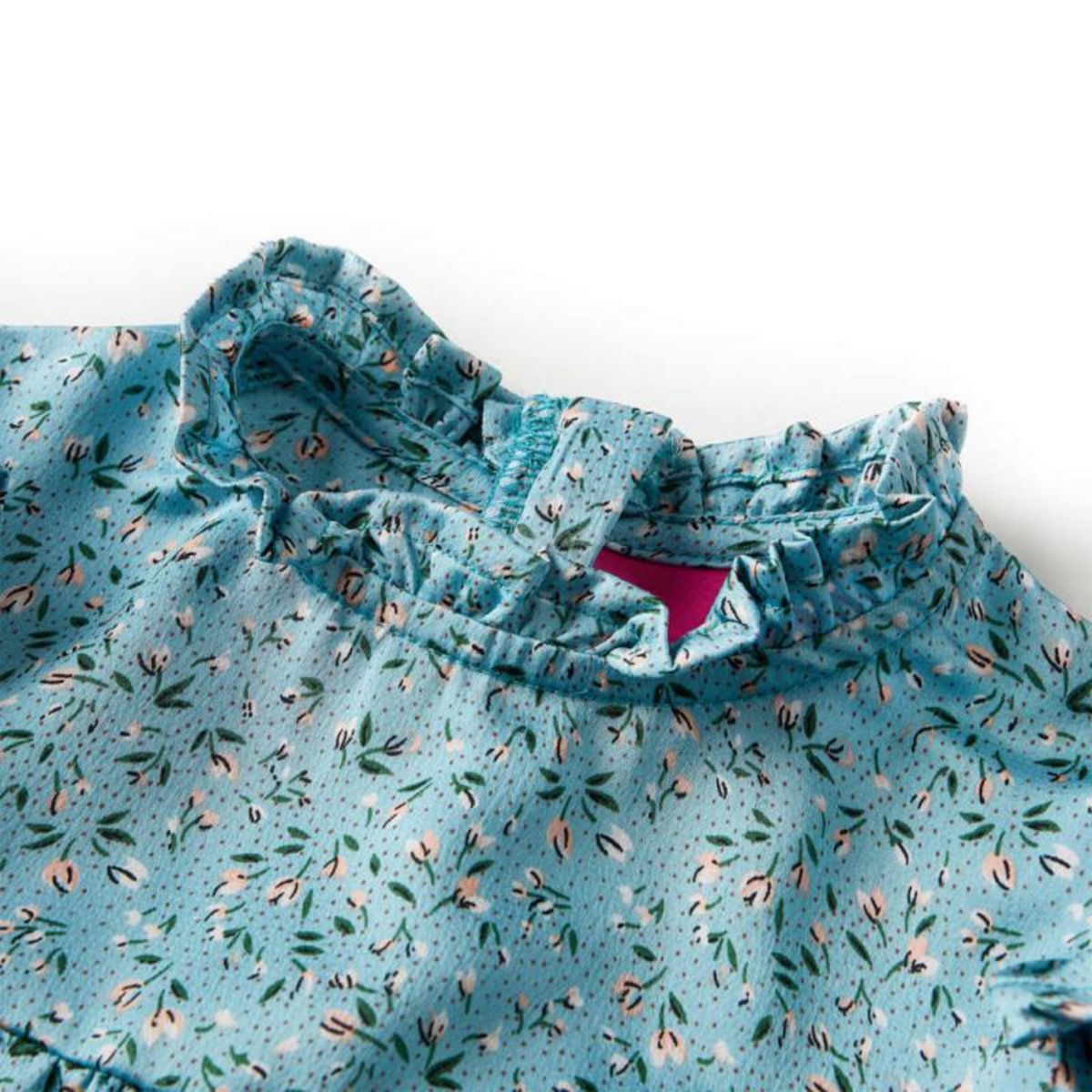 VIDAXL Robe enfants à manches longues bleu 128