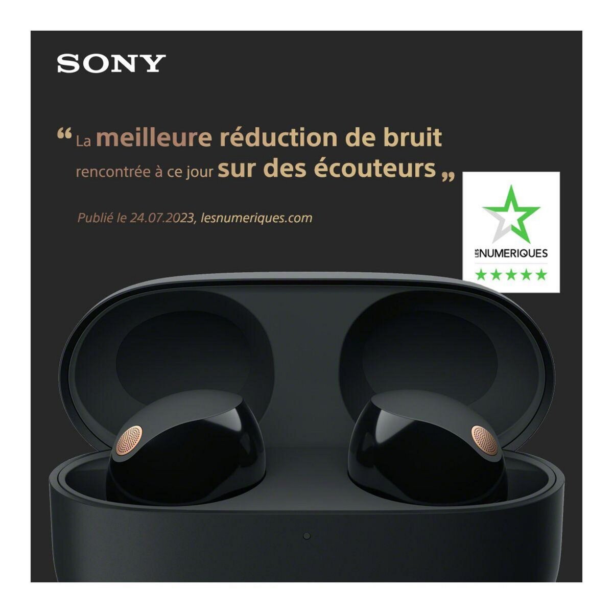 SONY Ecouteurs WF-1000XM5 Noir