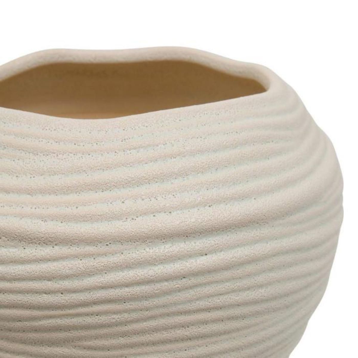 ATMOSPHERA Vase Déco en Céramique  Prudi  20cm Blanc