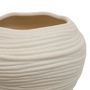 Voir la diapositive 2 : ATMOSPHERA Vase Déco en Céramique  Prudi  20cm Blanc
