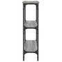Voir la diapositive 5 : VIDAXL Table console sonoma gris 75x22,5x75 cm bois d'ingenierie
