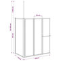 Voir la diapositive 6 : VIDAXL Pare baignoire en L 70x120x137 cm 4 panneaux pliables