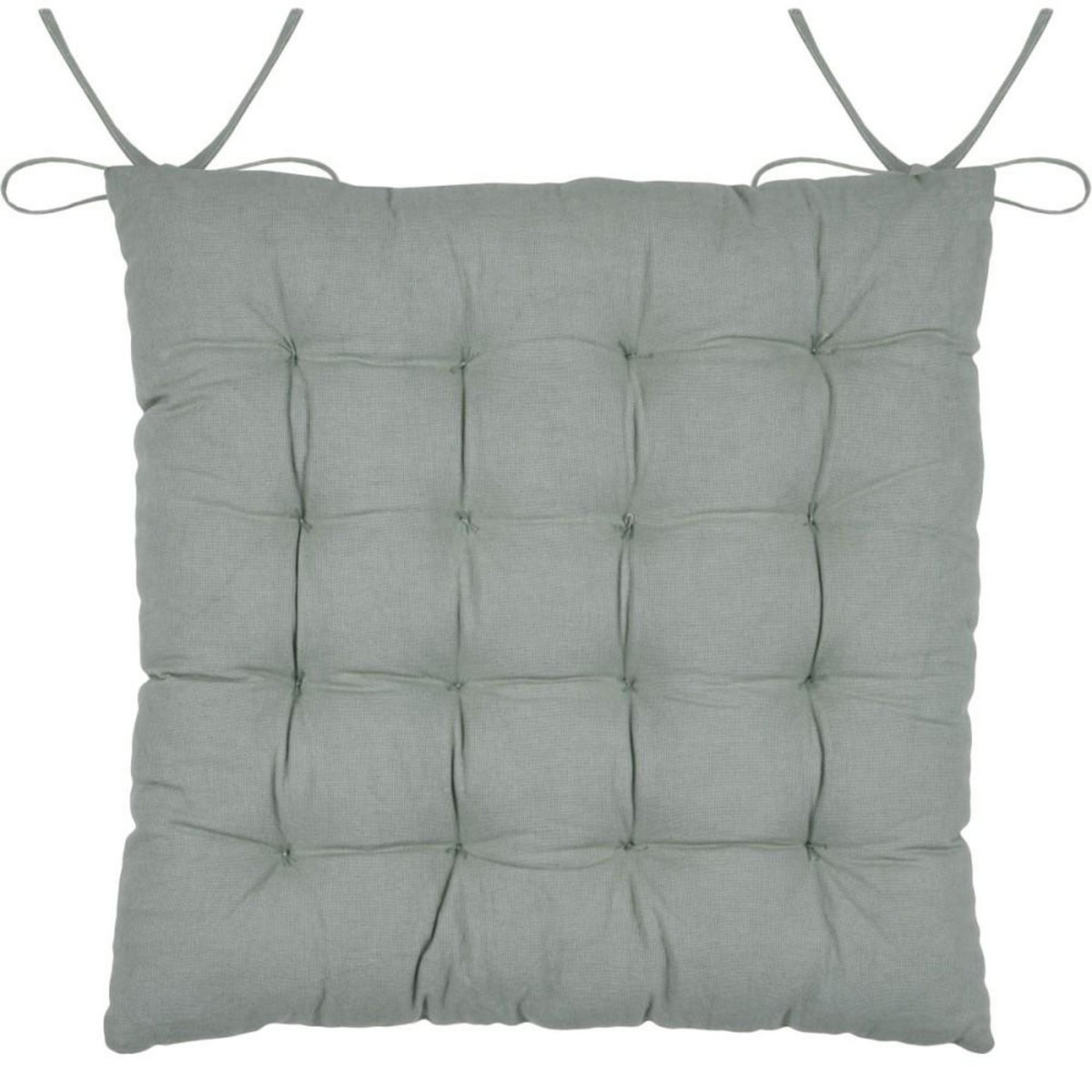 STOF Lot de 4 galettes de chaise réversible coton YUKI