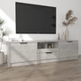 Voir la diapositive 3 : VIDAXL Meuble TV gris beton 140x35x40 cm bois d'ingenierie
